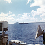 USS Iwo Jima Passing 'her' island 1966